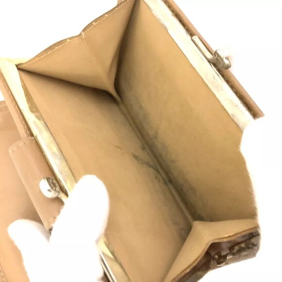 Authentic Celine Macadam PVC x Leather Kiss Lock Bifold Wallet - Picture 8 of 11